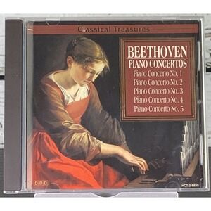 Beethoven: Piano Concertos (CD, Oct-1997,‎ Madacy) Classical Treasures Nos. 1-5